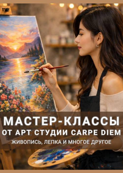 Мастер-класс от студии рисования «Carpe Diem» — афиша Алматы, От 4 990 ₸