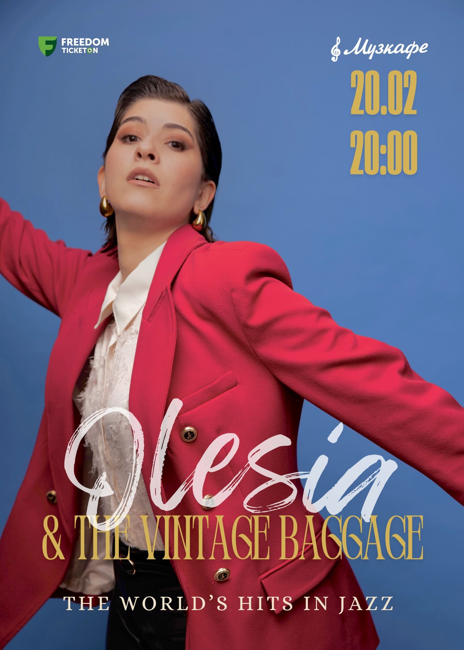 Olesia and The Vintage Baggage – The World`s Hits in Jazz — афиша Алматы, Музкафе