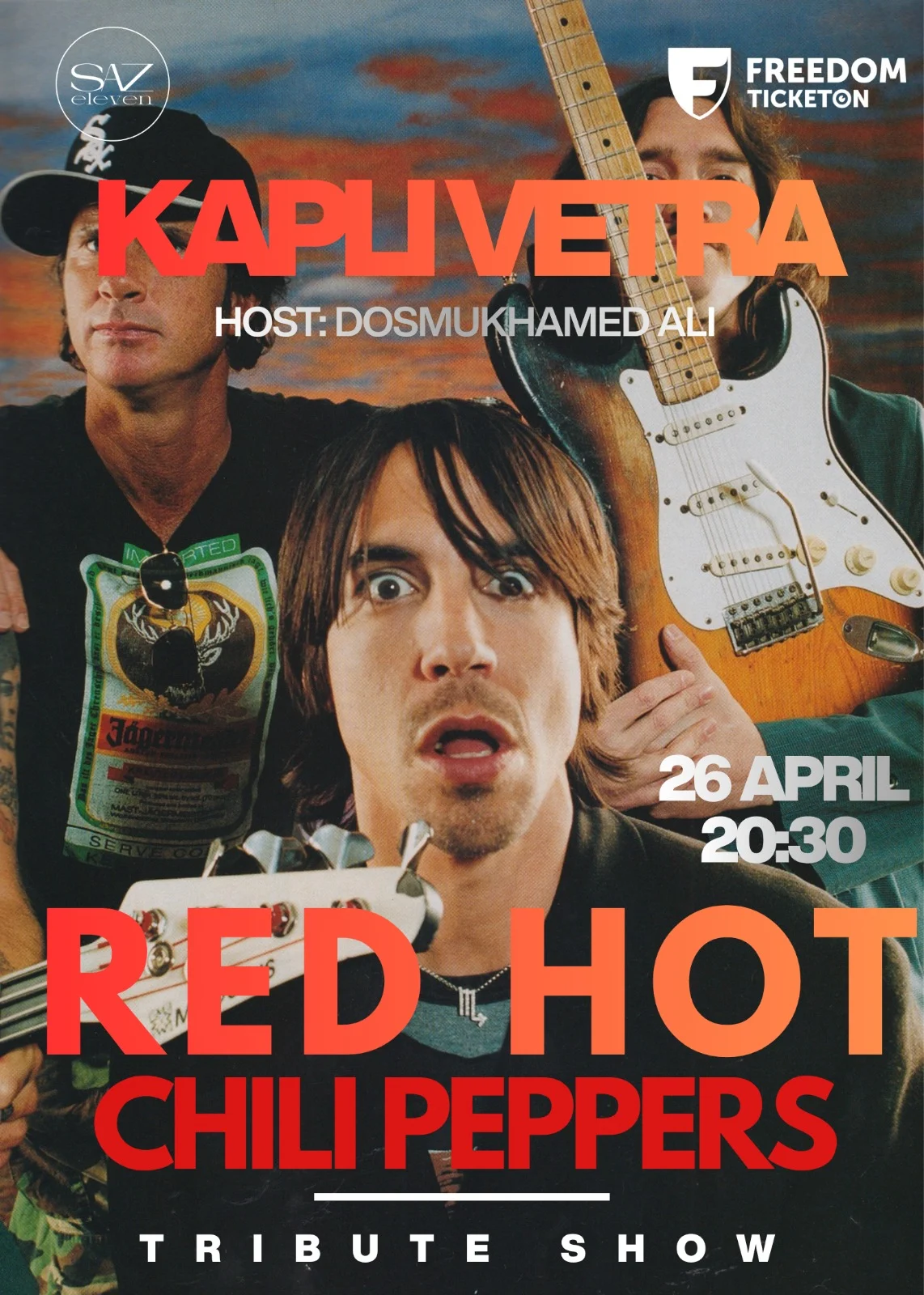 Трибьют Red Hot Chili Peppers — афиша Алматы, От 10 000 ₸