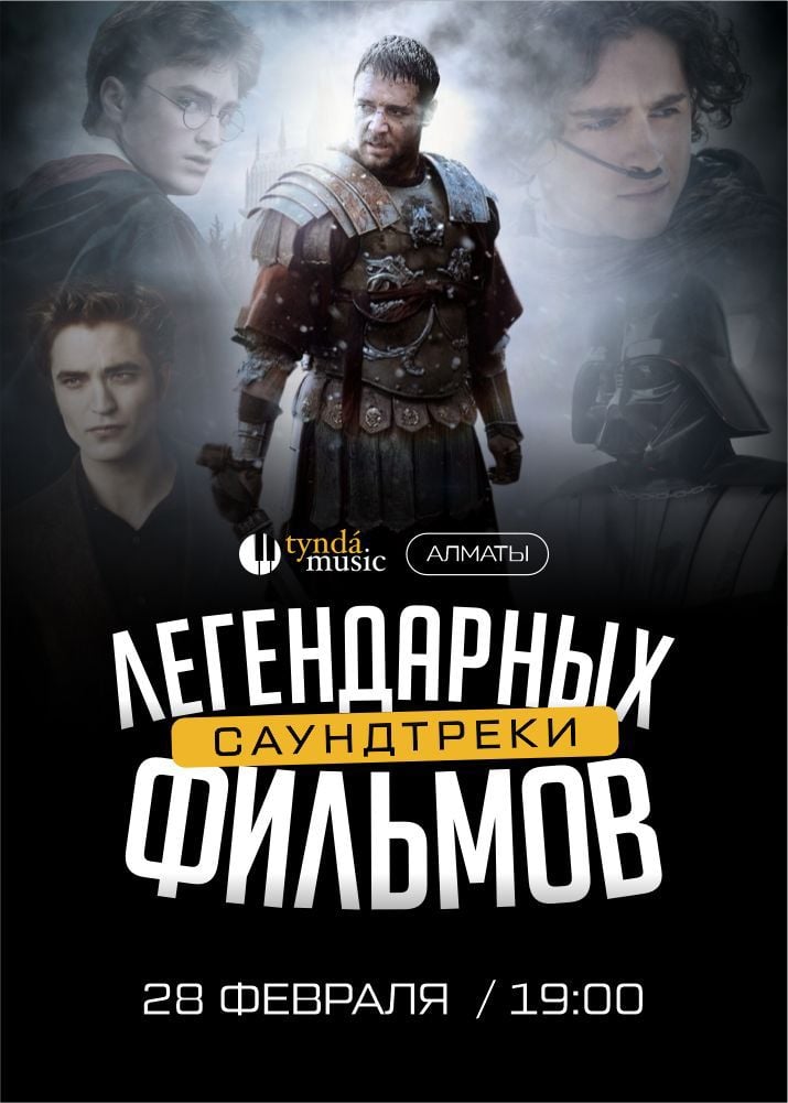 TyndaMusic - Саундтреки легендарных фильмов — афиша Алматы, Дворец Республики